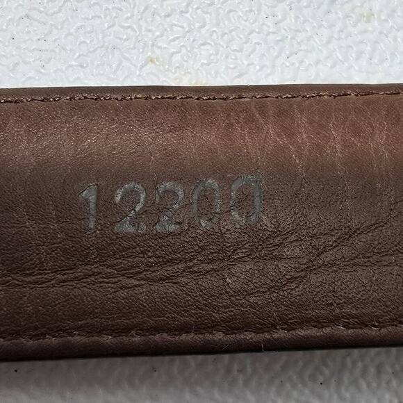 Onyx By Brighton Leather Belt 36 Black/Brown Braided Pinion Hills Inlay 12200 - Picture 8 of 8